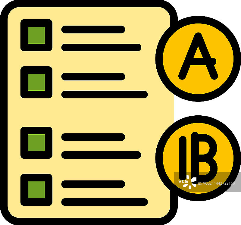 学生清单扁平图标图片素材