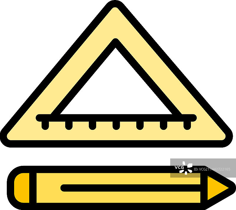 扁平风格学校工具图标图片素材