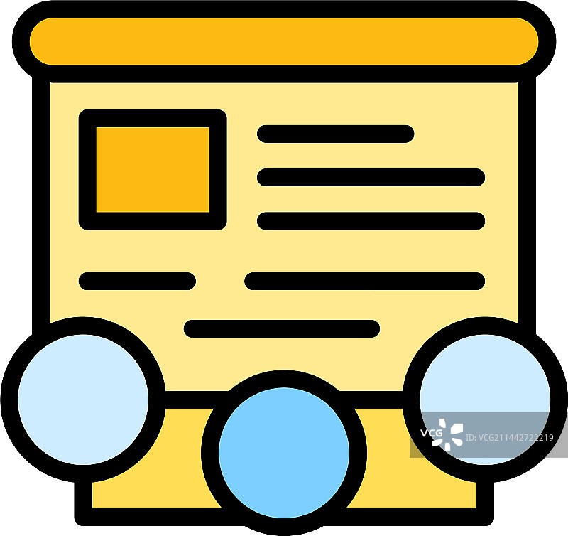 数字学校图标扁平风格图片素材