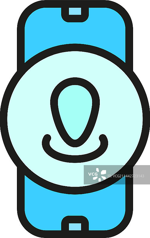 追踪器App图标扁平图片素材