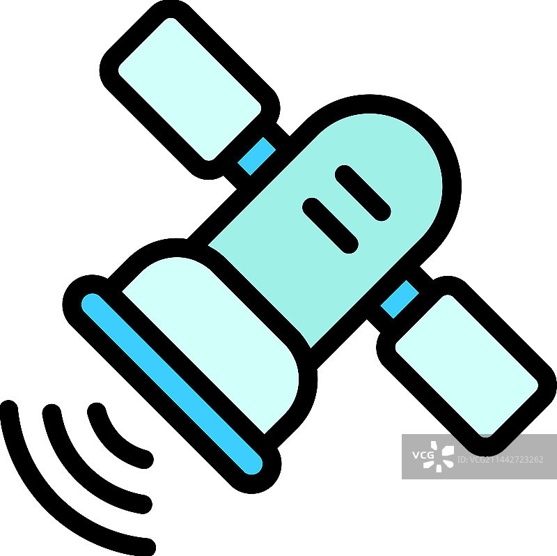 扁平风格卫星图标图片素材