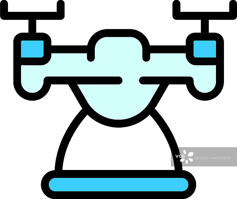 远程无人机扁平图标图片素材