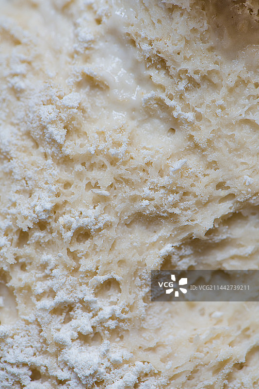 发酵的面团酵母特写图片素材