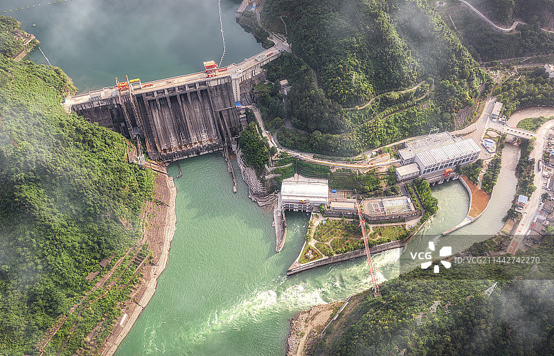 十堰黄龙大坝图片素材