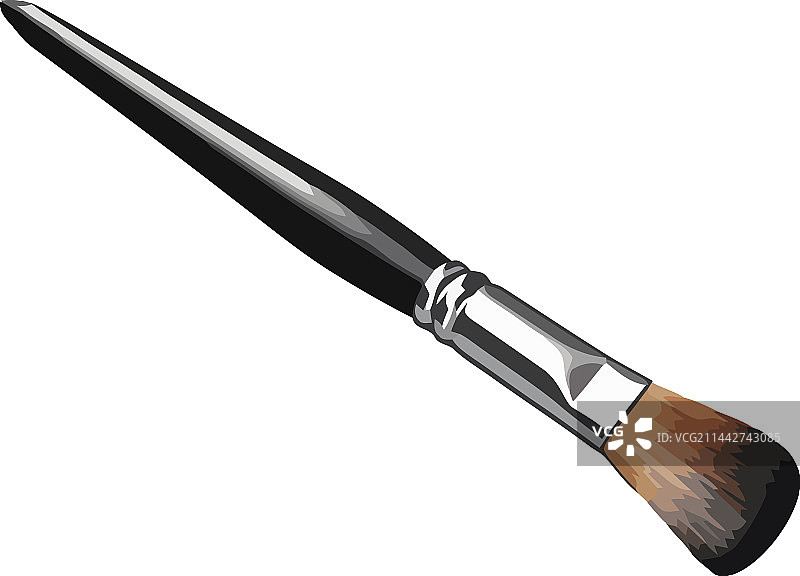 闪亮金属油漆刷图片素材