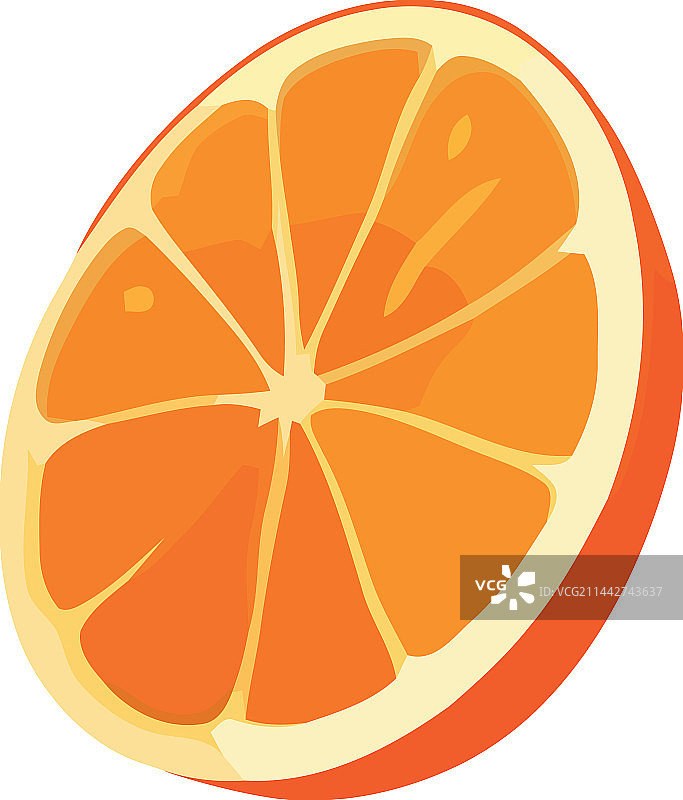 多汁的橙子切片图片素材