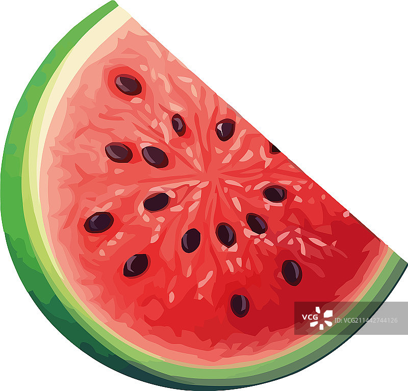 多汁的西瓜切片图片素材