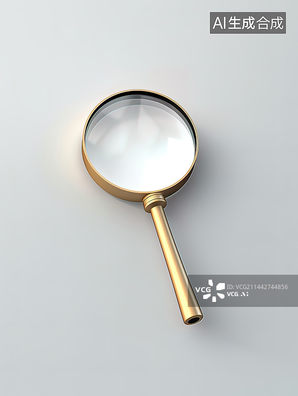 【AI数字艺术】放大镜插画图图片素材