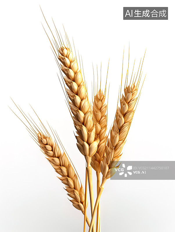 【AI数字艺术】小麦麦穗插画图图片素材