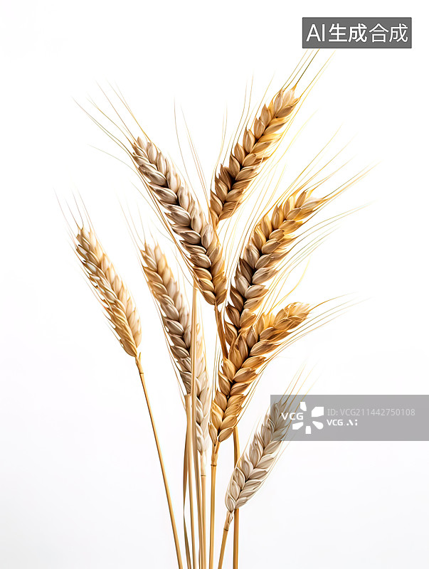 【AI数字艺术】小麦麦穗插画图图片素材