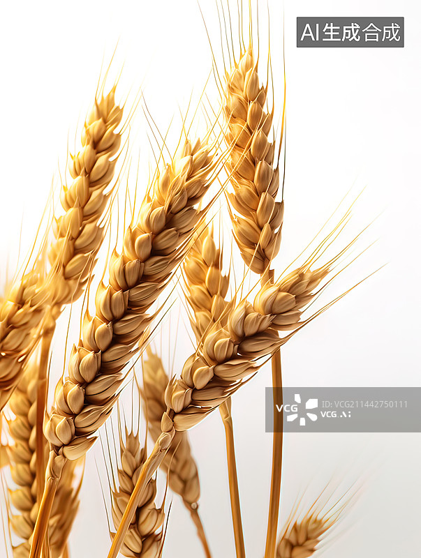 【AI数字艺术】小麦麦穗插画图图片素材