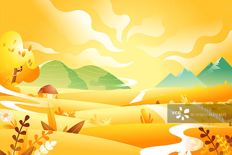 卡通亲子游家人学生情侣老人养老重阳节登高风景自然旅游旅行踏秋季节秋分团圆家庭郊游户外露营渐变矢量插画图片素材