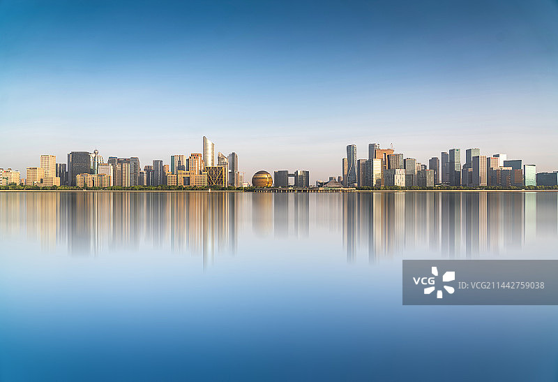 杭州钱塘新城风景图片素材