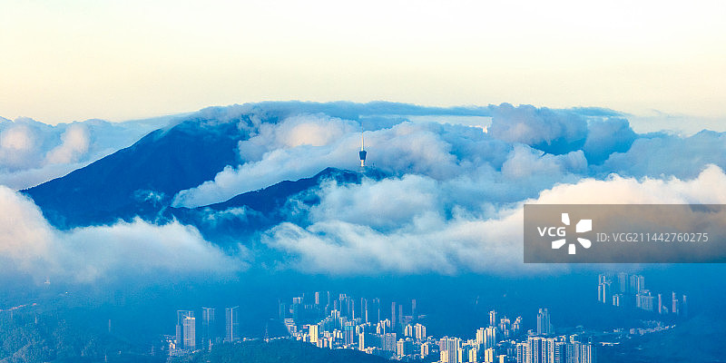深圳梧桐山电视塔图片素材
