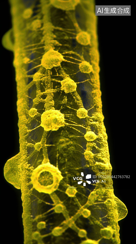【AI数字艺术】微生物细胞细菌显微镜下图片素材