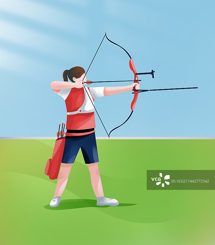 射箭插画图片素材