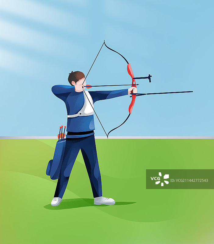 射箭插画图片素材