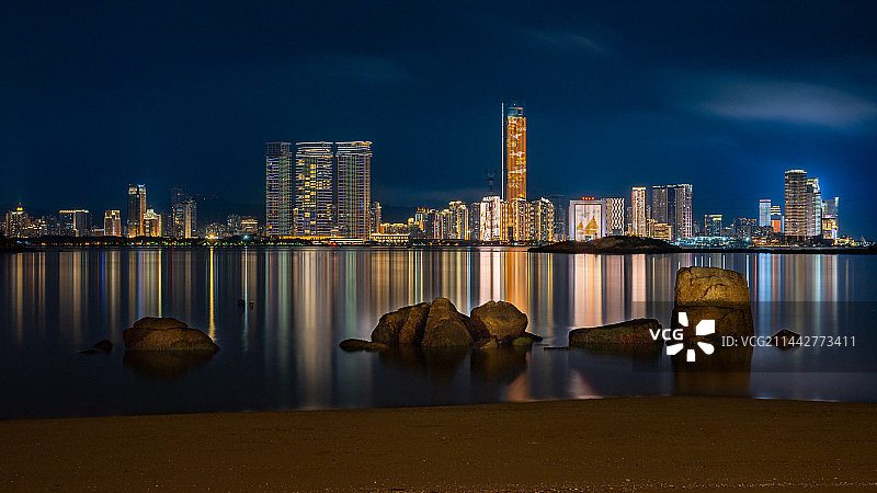 梦（厦门思明区城市夜景）图片素材