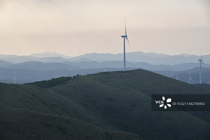 承德丰宁千松坝国家森林公园天路图片素材