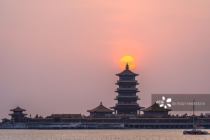 人间仙境，蓬莱图片素材