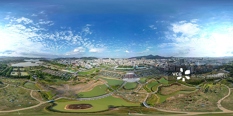 航拍公园全景图图片素材