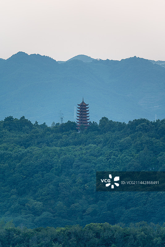 重庆照母山览星塔图片素材