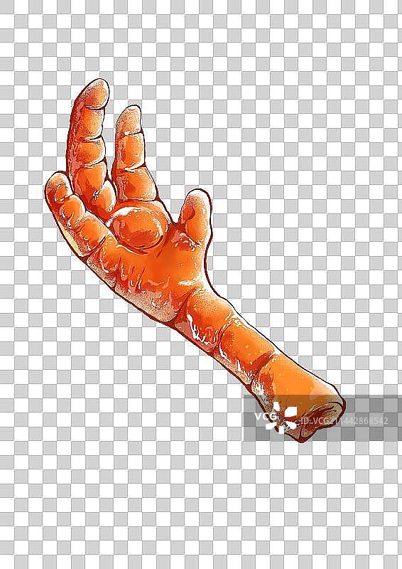 美食免扣素材插画食欲感手绘柠檬无骨鸡爪图片素材