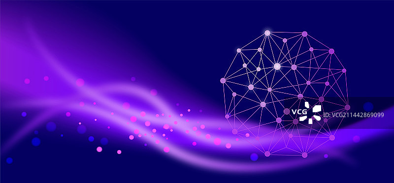 蓝色紫色渐变科技感地球互联网大数据背景素材图片素材