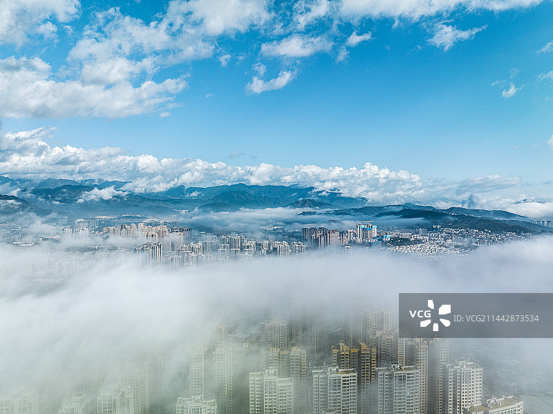 中国福建龙岩城市风光图片素材