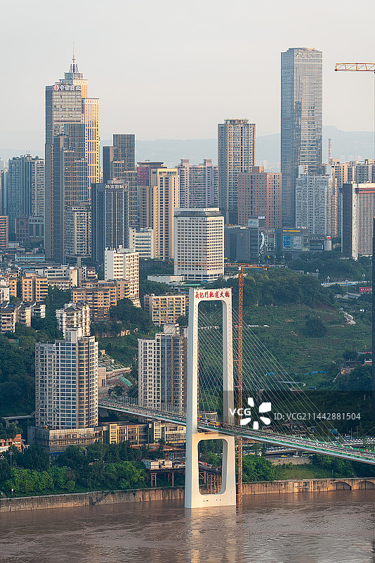 重庆南岸区南滨路风景航拍图图片素材