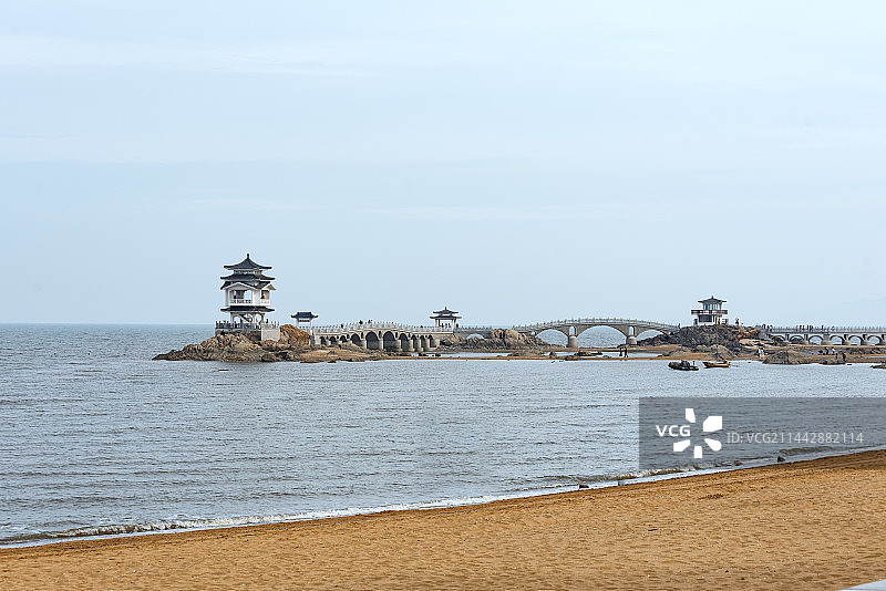 辽宁葫芦岛兴城海滨三礁揽胜风景图片素材