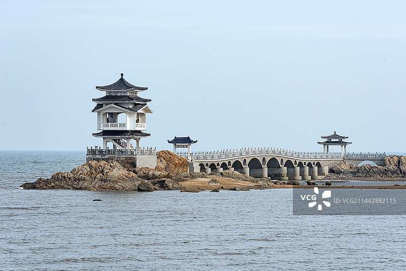 辽宁葫芦岛兴城海滨三礁揽胜风景图片素材