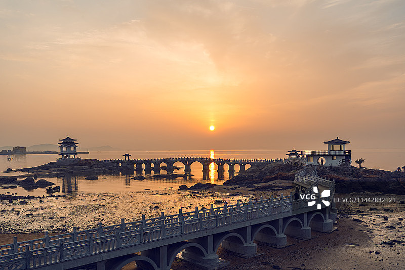 辽宁葫芦岛兴城海滨三礁揽胜风景图片素材