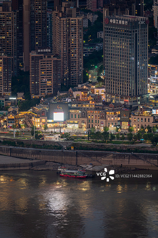 重庆长嘉汇夜景图片素材