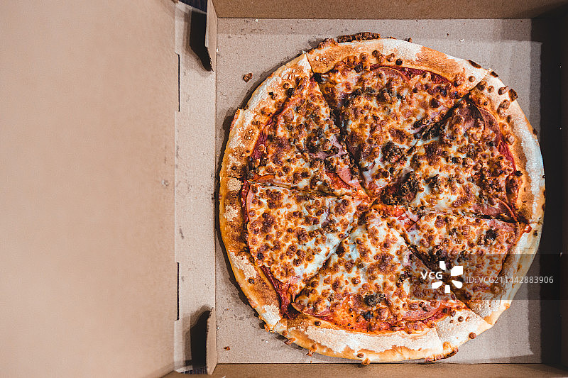 比萨饼肉类饼食图片素材