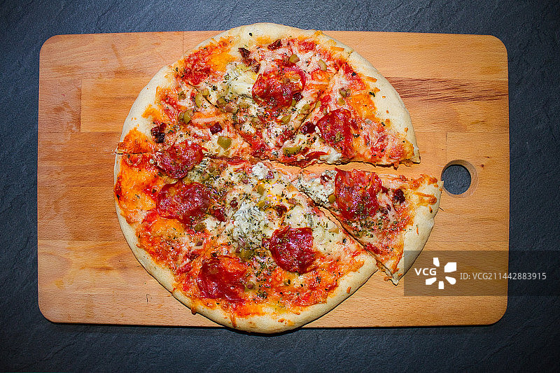 比萨饼肉类饼食图片素材