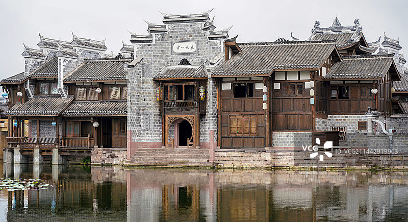 四川宜宾“万里长江第一古镇”李庄古镇风光图片素材