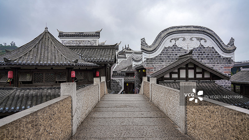 四川宜宾“万里长江第一古镇”李庄古镇风光图片素材