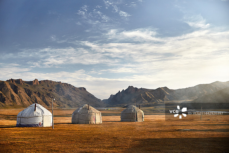 蒙古包拍摄图片素材