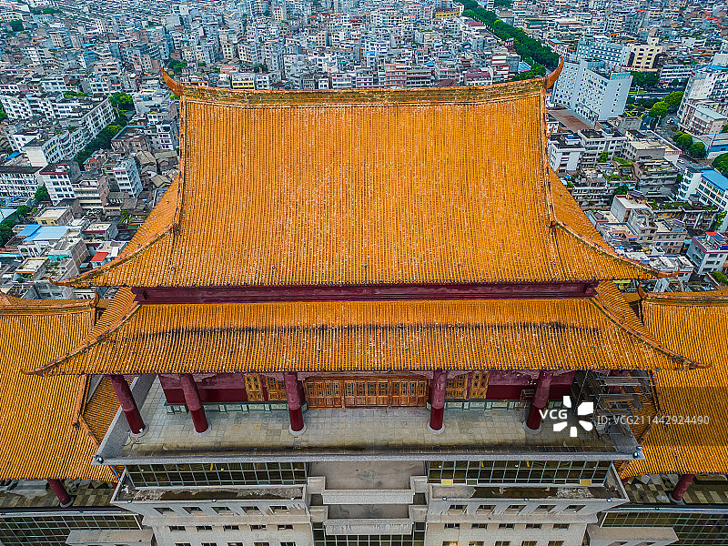 航拍广西玉林云天文化城云天宫图片素材