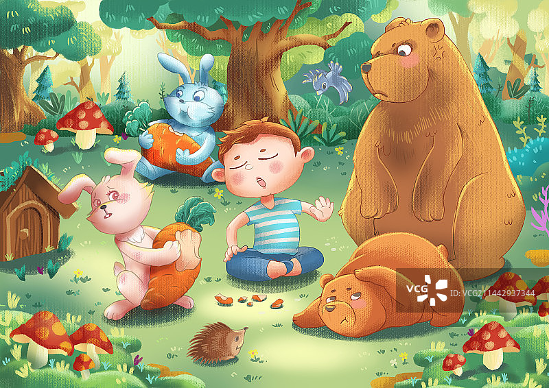 不要偷吃儿童插画寓教于乐图片素材