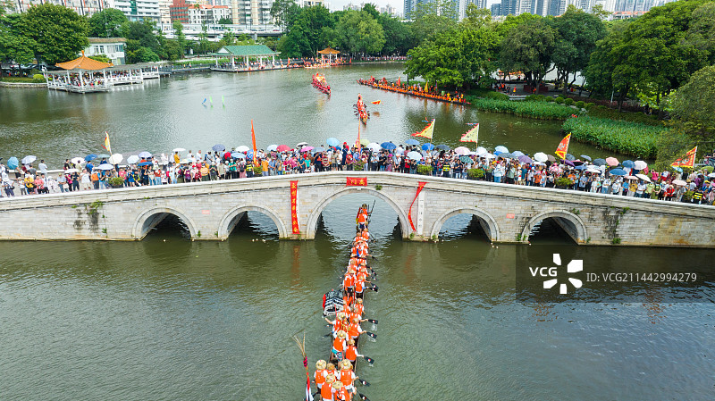 2023荔枝湾 新西关 民俗文化活动 五月五 龙船鼓 端午节图片素材