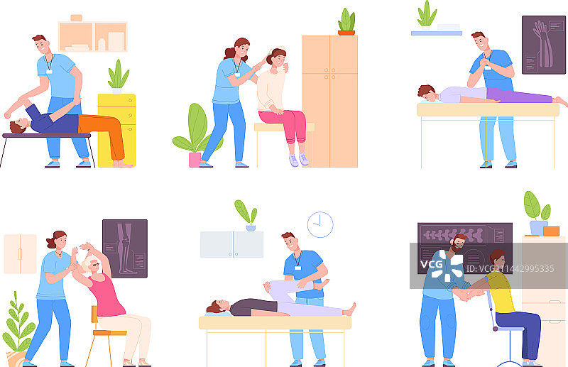 骨科治疗推拿图片素材