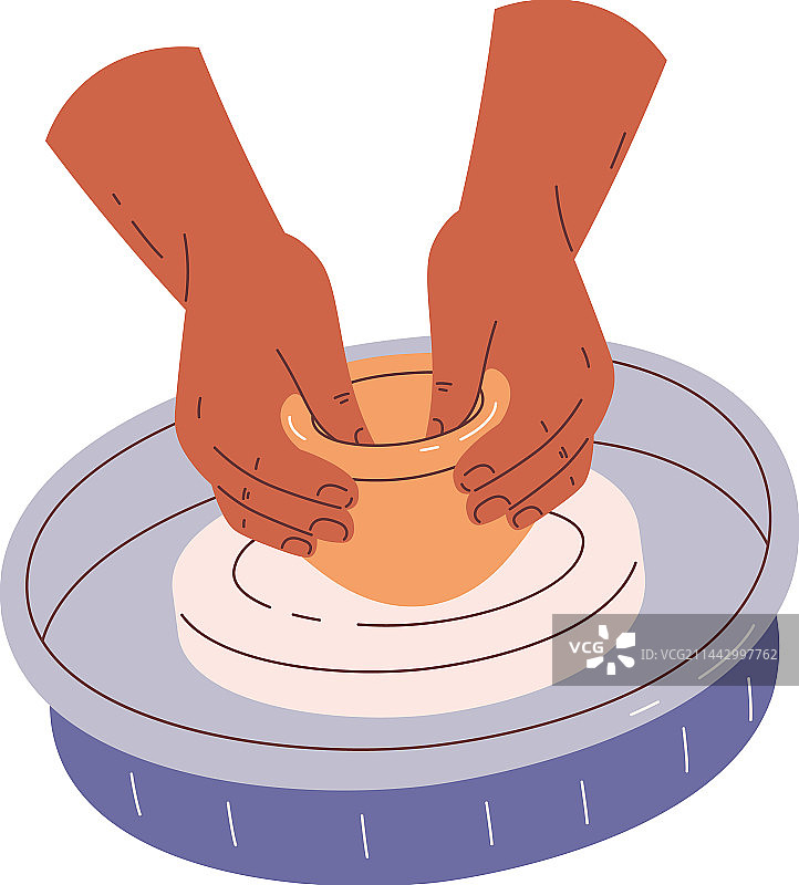 手工陶器制作图片素材