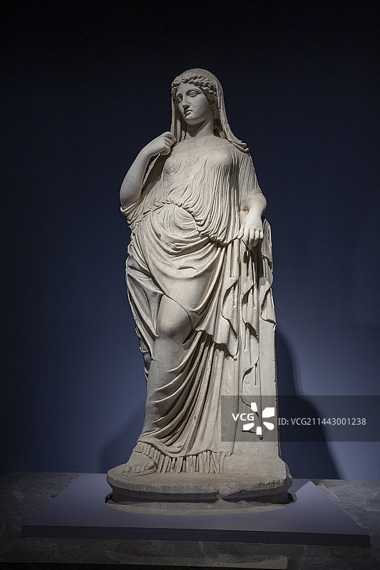 雕像，斜倚的阿佛洛狄忒，那不勒斯国家考古博物馆，古罗马文明之光图片素材