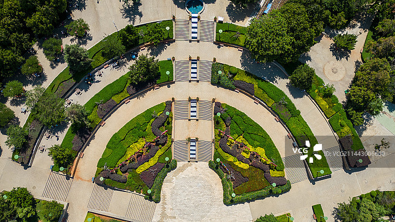 大理祥云县龙翔公园鸟瞰图图片素材