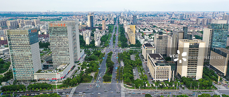 航拍扬州西区新城图片素材