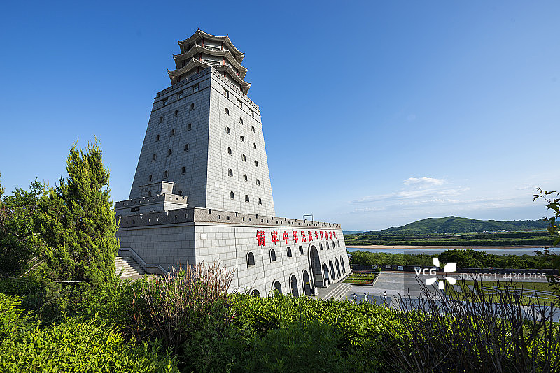 防川国家风景名胜区(一眼望三国)龙虎阁图片素材