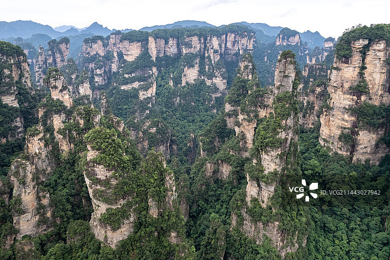 张家界国家森林公园航拍图片素材