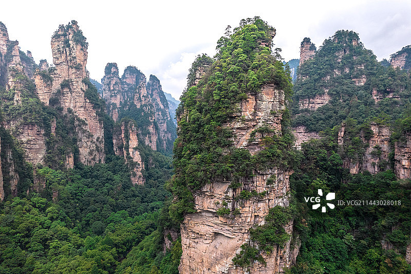 张家界国家森林公园航拍图片素材